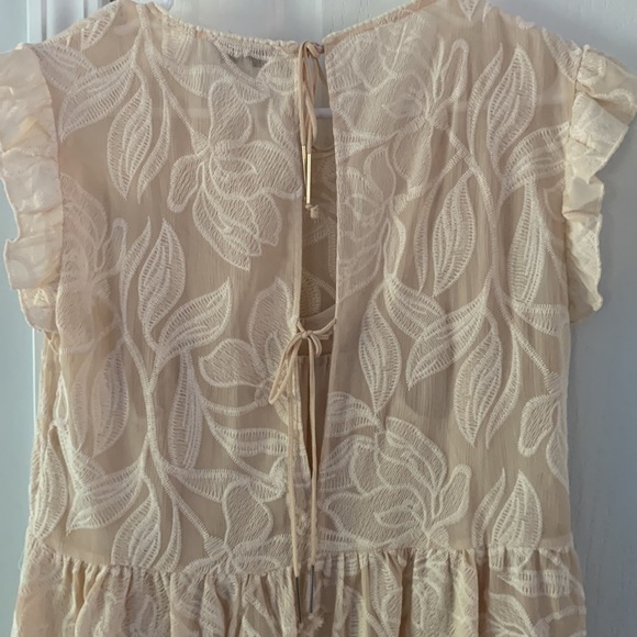 Suncoo Paris Serlie Robe Carry Lace Embroidered Dress Being Size T2/M ruffle - Picture 7 of 16